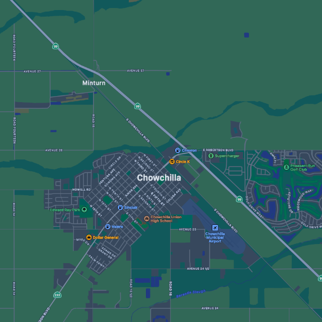 Map of Chowchilla Ca