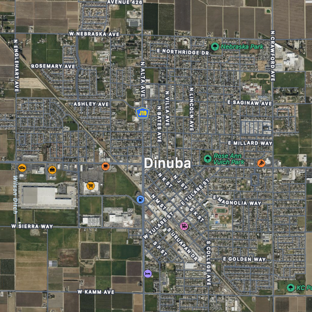 Map of Dinuba Ca Cash House Buyers