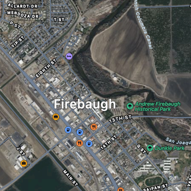 Map of Firebaugh Ca