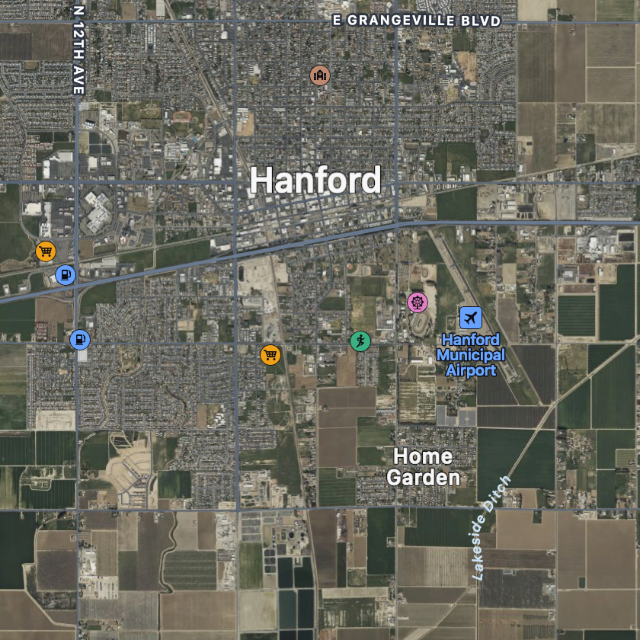 Map of Hanford CA Home Buyers 