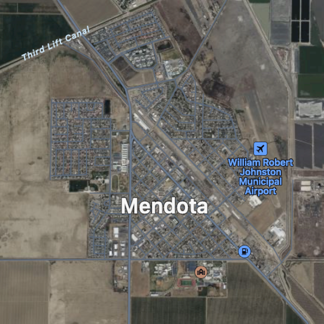 Map of Mendota Ca