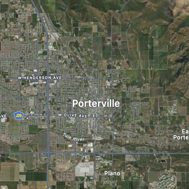 Map of Porterville Ca Cash House Buyer