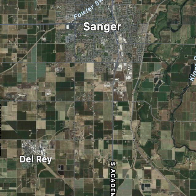 Map of Sanger Ca