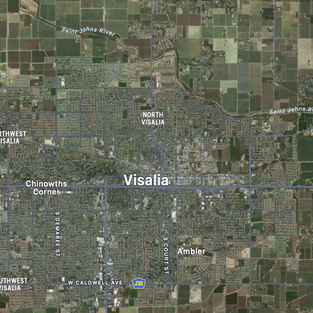 Map of Visalia Ca Cash Buyers